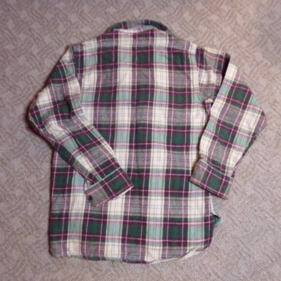Men's Vintage Medium M Midweight Woolrich Plaid Shirt - Picture 6 of 8